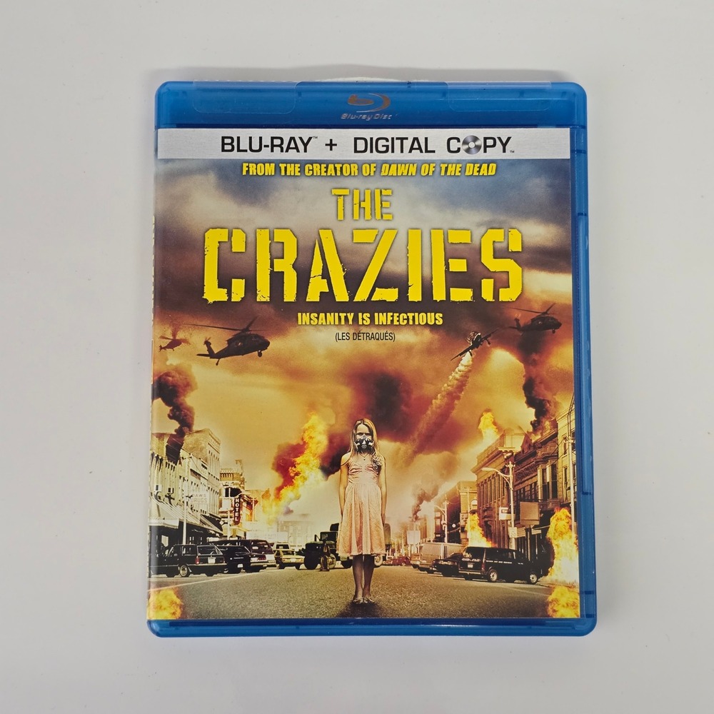 The Crazies Movie Blu-ray‎ + Digital Copy Horror Thriller Cult Classic Alliance
